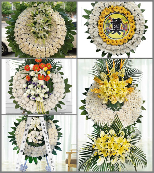 湖北孝感市大悟县大新镇土桥村花圈速递